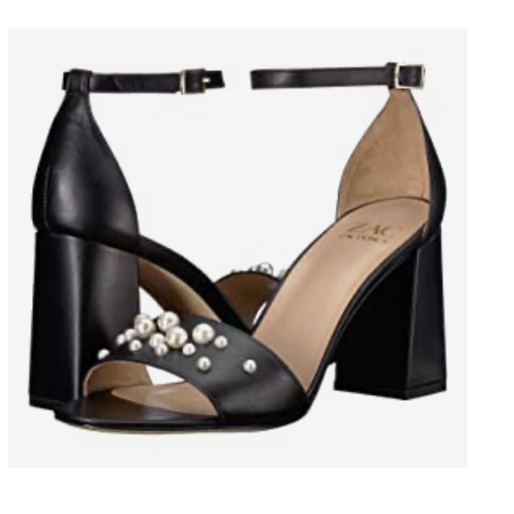 Zac Zac Posen Faux Pearl Leather Sandals